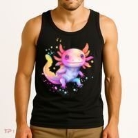 Axolotl Animal Pop Art Cute Axolotl Lover 2 Tank Top thumb 3