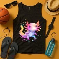 Axolotl Animal Pop Art Cute Axolotl Lover 2 Tank Top thumb 4