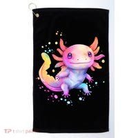 Axolotl Animal Pop Art Cute Axolotl Lover 2 Golf Towel thumb 0