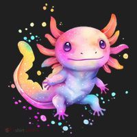 Axolotl Animal Pop Art Cute Axolotl Lover 2 Golf Towel thumb 3