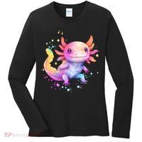 Axolotl Animal Pop Art Cute Axolotl Lover 2 Women's Long Sleeve Shirt thumb 0