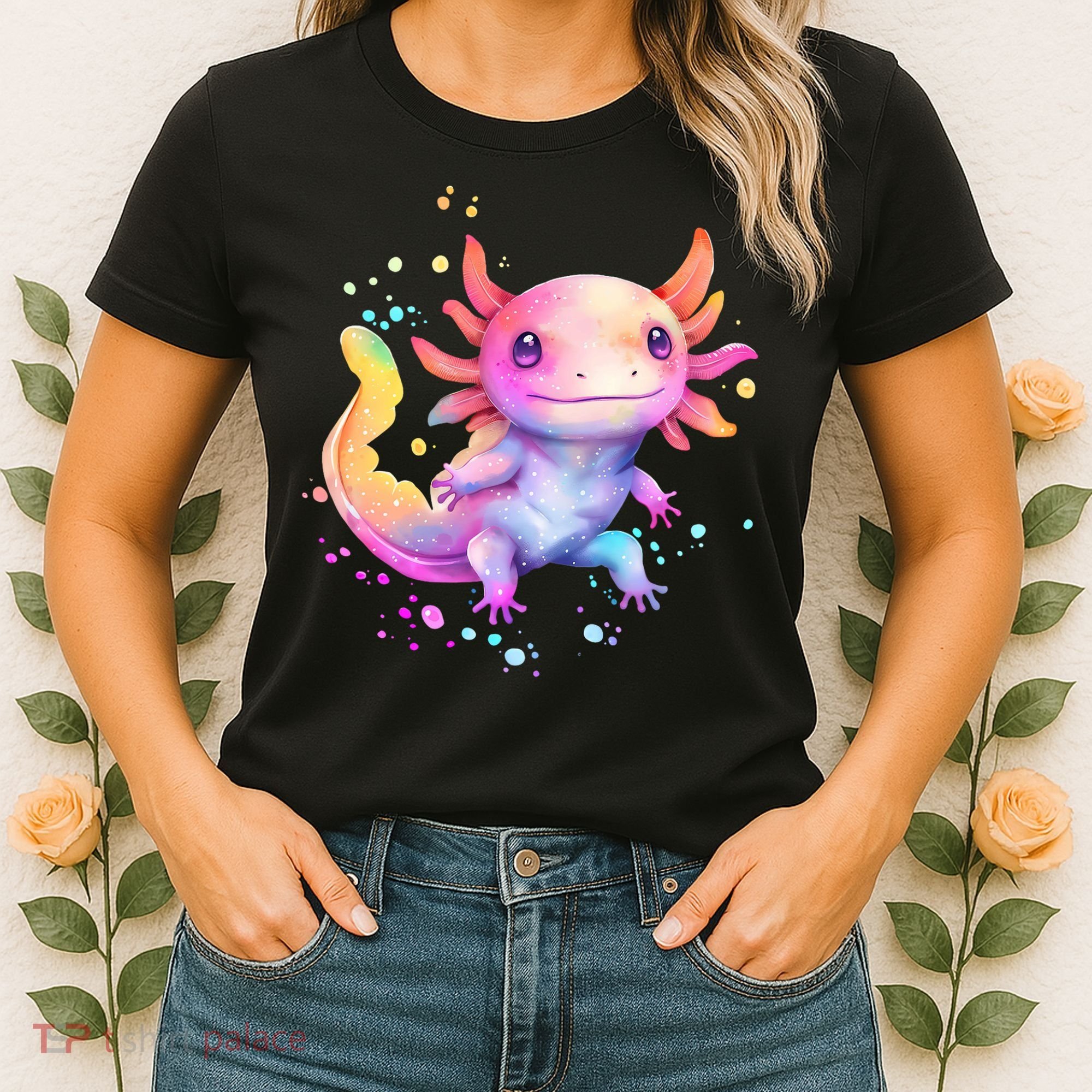 Axolotl Animal Pop Art Cute Axolotl Lover 2 Women's T-Shirt