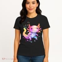 Axolotl Animal Pop Art Cute Axolotl Lover 2 Women's T-Shirt thumb 4