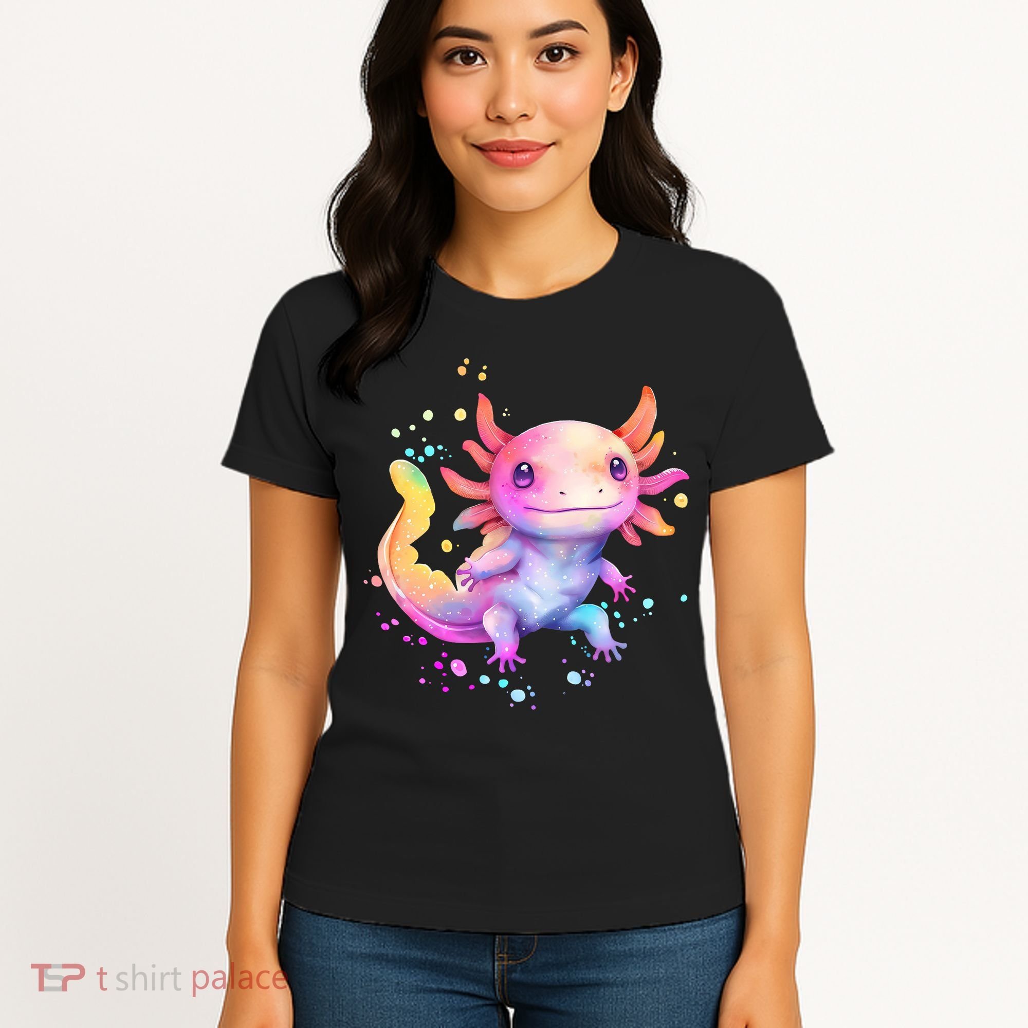Axolotl Animal Pop Art Cute Axolotl Lover 2 Women's T-Shirt