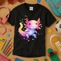 Axolotl Animal Pop Art Cute Axolotl Lover 2 Kids T-Shirt thumb 3
