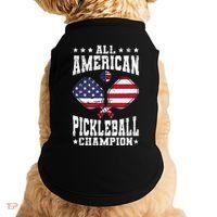 All American Pickleball Champion Patriotic Paddleball Doggie Tank thumb 0