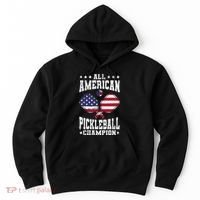 All American Pickleball Champion Patriotic Paddleball Hoodie thumb 0