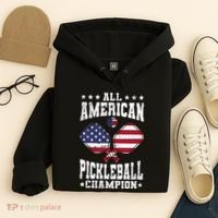 All American Pickleball Champion Patriotic Paddleball Hoodie thumb 4
