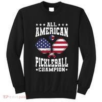 All American Pickleball Champion Patriotic Paddleball Sweatshirt thumb 0