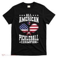 All American Pickleball Champion Patriotic Paddleball T-Shirt thumb 0