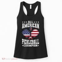 All American Pickleball Champion Patriotic Paddleball Women's Tank Top thumb 0