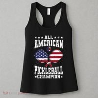 All American Pickleball Champion Patriotic Paddleball Women's Tank Top thumb 3