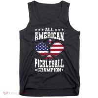 All American Pickleball Champion Patriotic Paddleball Tank Top thumb 0
