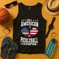All American Pickleball Champion Patriotic Paddleball Tank Top thumb 4