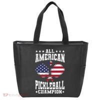 All American Pickleball Champion Patriotic Paddleball Tote Bag thumb 0