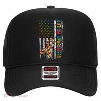 Autism Awareness Puzzle Ribbon Usa Flag Hat thumb 0