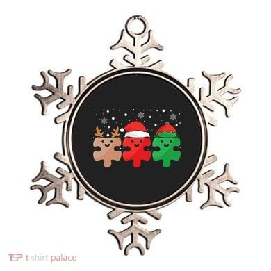 Autism Awareness Puzzle Christmas Autistic Xmas Pajama Ornament