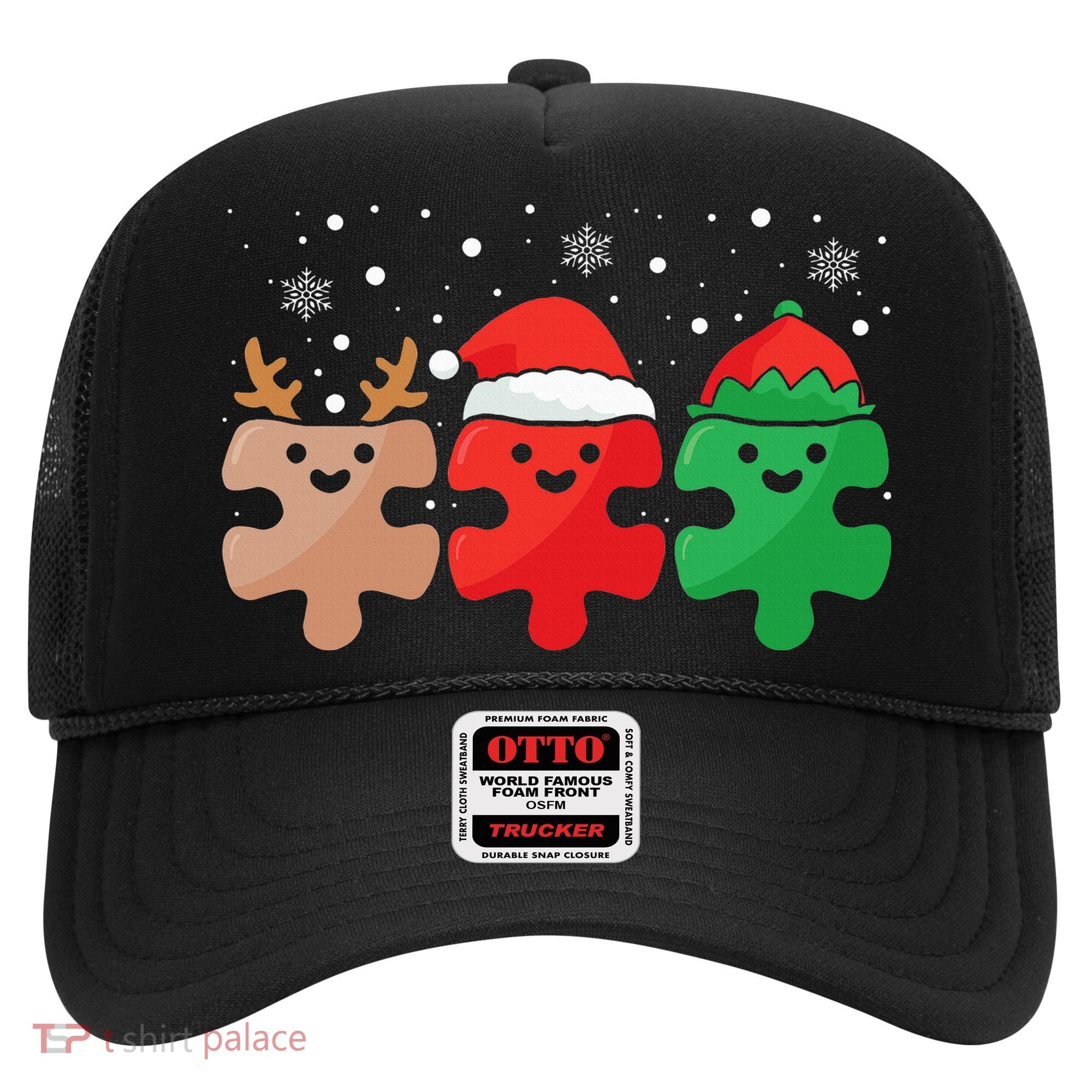 Autism Awareness Puzzle Christmas Autistic Xmas Pajama Hat