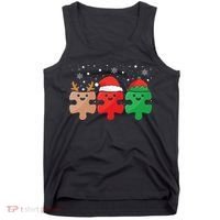 Autism Awareness Puzzle Christmas Autistic Xmas Pajama Tank Top thumb 0