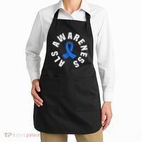 Als Awareness Pocket Wear Blue Ribbon Als Disease Support Apron thumb 2