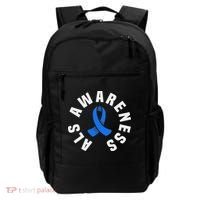 Als Awareness Pocket Wear Blue Ribbon Als Disease Support Backpack thumb 0