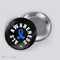 Als Awareness Pocket Wear Blue Ribbon Als Disease Support Button thumb 0