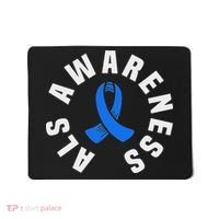 Als Awareness Pocket Wear Blue Ribbon Als Disease Support Mousepad thumb 0