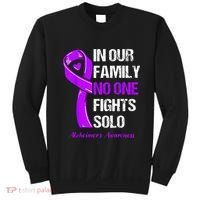 Alzheimers Awareness Purple Ribbon Alzheimers Warrior Sweatshirt thumb 0
