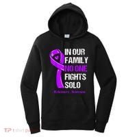 Alzheimers Awareness Purple Ribbon Alzheimers Warrior Women's Hoodie thumb 0