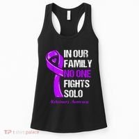 Alzheimers Awareness Purple Ribbon Alzheimers Warrior Women's Tank Top thumb 0