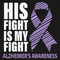 Alzheimers Awareness Purple Ribbon Dementia Mom Dad Grandpa Apron thumb 3