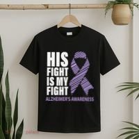 Alzheimers Awareness Purple Ribbon Dementia Mom Dad Grandpa T-Shirt thumb 2