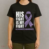 Alzheimers Awareness Purple Ribbon Dementia Mom Dad Grandpa T-Shirt thumb 4