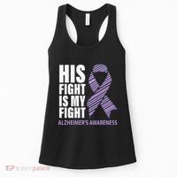 Alzheimers Awareness Purple Ribbon Dementia Mom Dad Grandpa Women's Tank Top thumb 0
