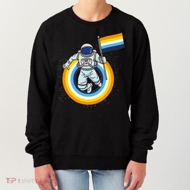 Astronaut Aroace Pride Flag Women's Sweatshirt