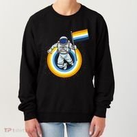 Astronaut Aroace Pride Flag Women's Sweatshirt thumb 0