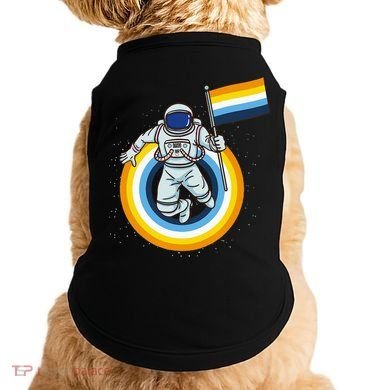 Astronaut Aroace Pride Flag Doggie Tank