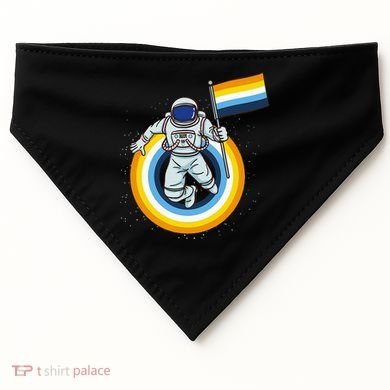 Astronaut Aroace Pride Flag USA-Made Doggie Bandana