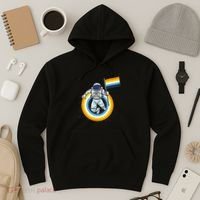Astronaut Aroace Pride Flag Hoodie thumb 3