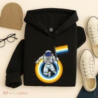 Astronaut Aroace Pride Flag Hoodie thumb 4
