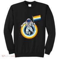 Astronaut Aroace Pride Flag Sweatshirt thumb 0