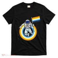 Astronaut Aroace Pride Flag T-Shirt thumb 0