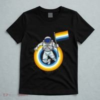 Astronaut Aroace Pride Flag T-Shirt thumb 5
