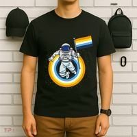 Astronaut Aroace Pride Flag T-Shirt thumb 6