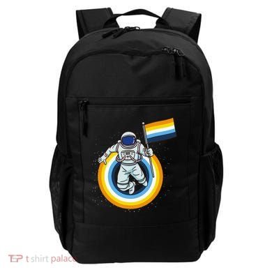 Astronaut Aroace Pride Flag Backpack