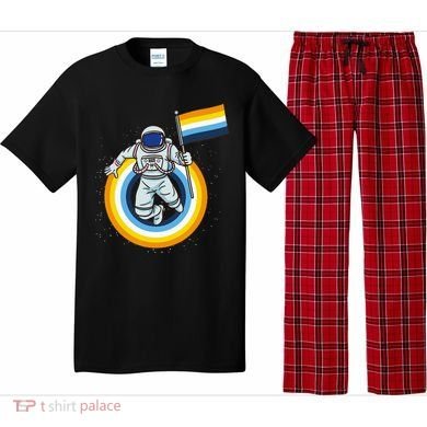 Astronaut Aroace Pride Flag Pajama Set