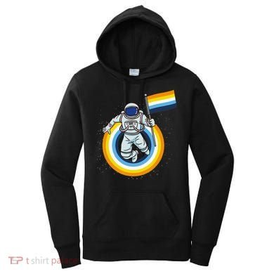 Astronaut Aroace Pride Flag Women's Hoodie
