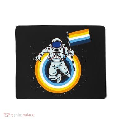 Astronaut Aroace Pride Flag Mousepad