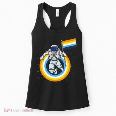 Astronaut Aroace Pride Flag Women's Tank Top