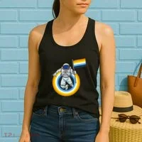 Astronaut Aroace Pride Flag Women's Tank Top thumb 2
